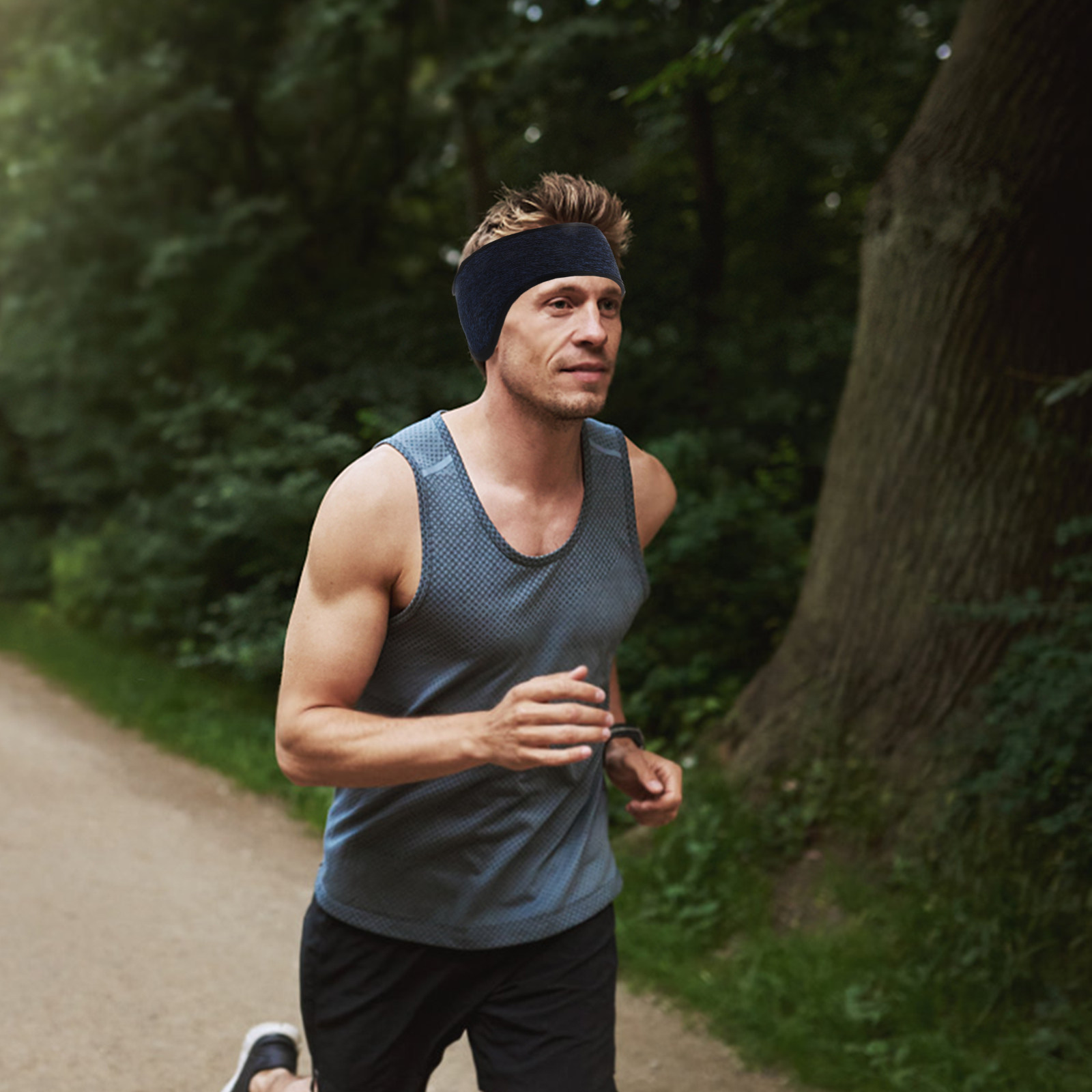 Fleece Ear Warmer Band - 4 unidades de diademas para correr
